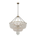 Kalco Lighting Esperanza 32-in 12 Light Socket Brushed Champagne Gold Chandelier
