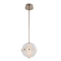 Kalco Lighting Portland 10-in 1 Light Led Polished Nickel Pendant