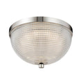 Kalco Lighting Portland 10-in 1 Light Led Polished Nickel Flush Mount