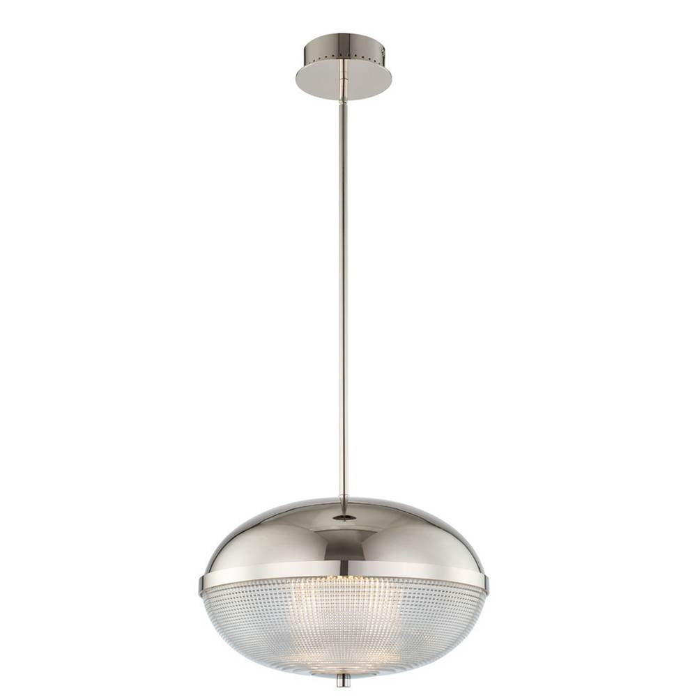 Kalco Lighting Portland 16-in 1 Light Led Polished Nickel Pendant