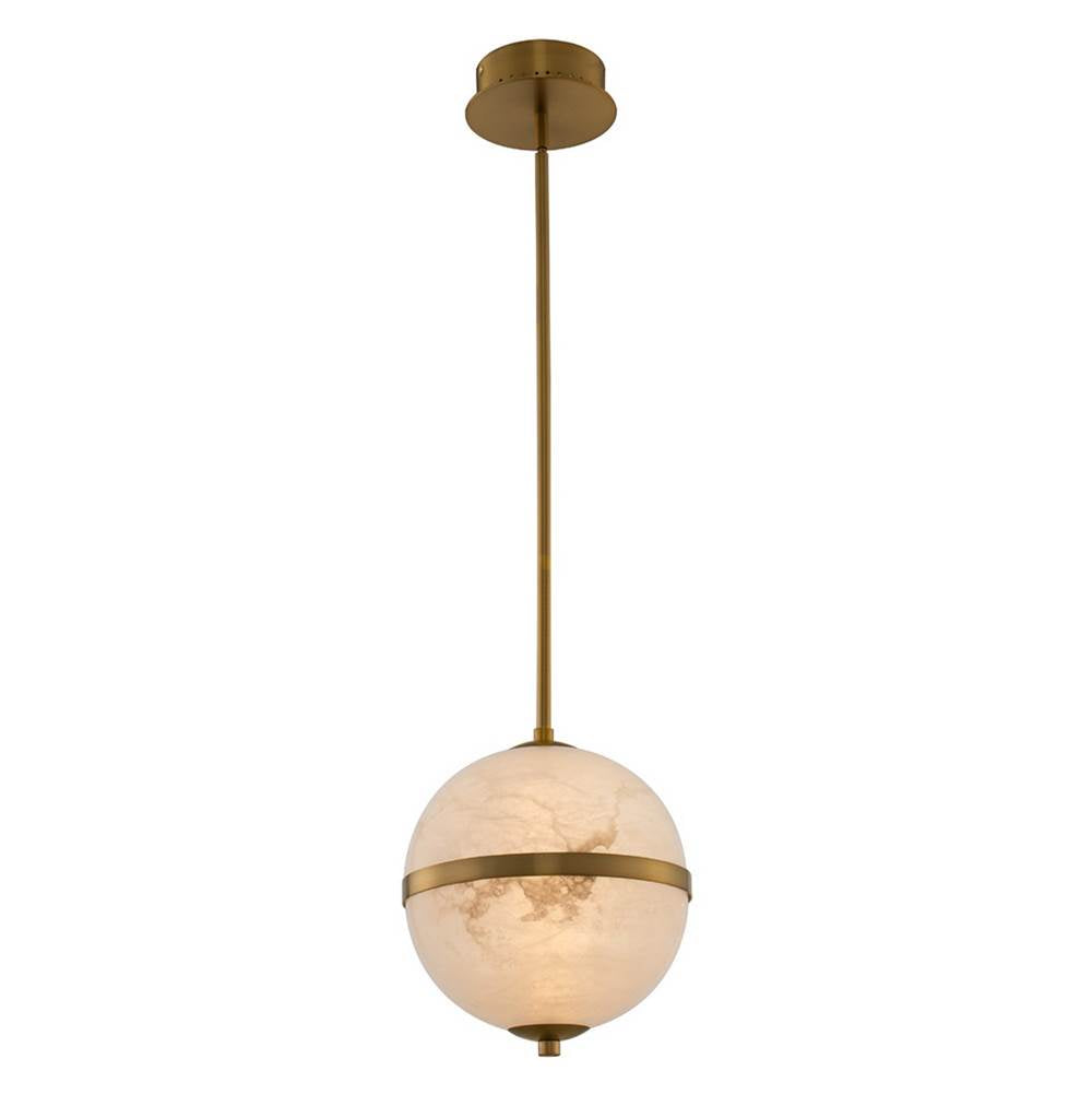 Kalco Lighting 512511WB Winter Brass Canterbury 10-in 1 Light Led Winter Brass Pendant Image 1