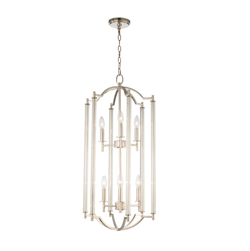 Kalco Lighting Provence 16-in 6 Light Polished Nickel Pendant