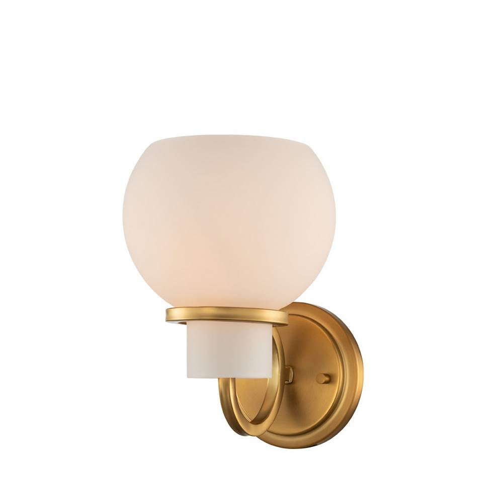 Kalco Lighting Ascher 9-in 1 Light Winter Brass Wall Sconce