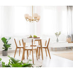 Kalco Lighting Ascher 22-in 4 Light Winter Brass Chandelier