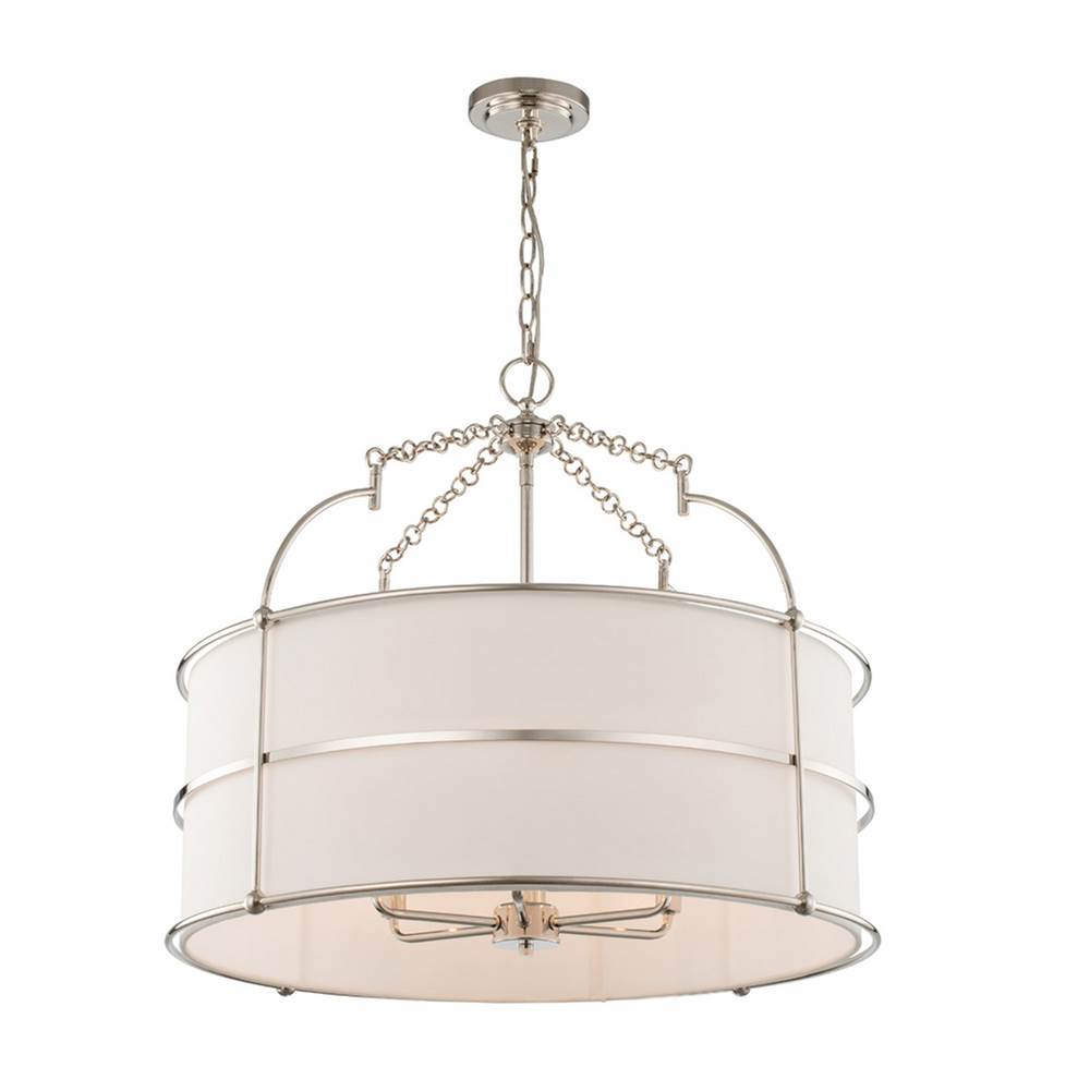 Kalco Lighting Carson 26-in 1 Light Polished Nickel Pendant