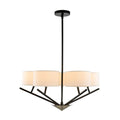 Kalco Lighting 513471BPN Matte Black With Polished Nickel Tahoe 26-in 4 Light Matte Black W/ Polished Nickel Chandelier Image 1