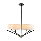 Kalco Lighting 513471BPN Matte Black With Polished Nickel Tahoe 26-in 4 Light Matte Black W/ Polished Nickel Chandelier Image 1