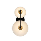 Kalco Lighting Redding 16-in 2 Light Led Matte Black W/ Winter Brass Wall Sconce