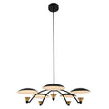 Kalco Lighting 513671BWB Matte Black With Winter Brass Redding 31-in 5 Light Led Matte Black W/ Winter Brass Chandelier Image 1