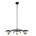 Kalco Lighting 513672BWB Matte Black With Winter Brass Redding 38-in 5 Light Led Matte Black W/ Winter Brass Chandelier Image 1