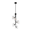 Kalco Lighting Cupola 15-in 5 Light Matte Black Chandelier