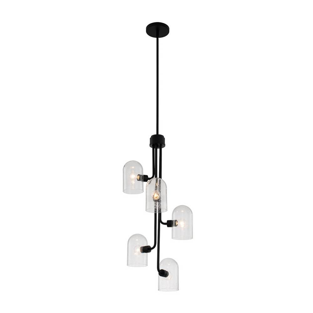 Kalco Lighting Cupola 15-in 5 Light Matte Black Chandelier