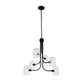 Kalco Lighting 514071MB Matte Black Cupola 27-in 6 Light Matte Black Chandelier Image 1