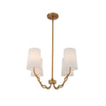 Kalco Lighting Sophia 22-in 4 Light New Brass Chandelier