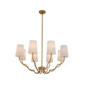 Kalco Lighting Sophia 34-in 8 Light New Brass Chandelier