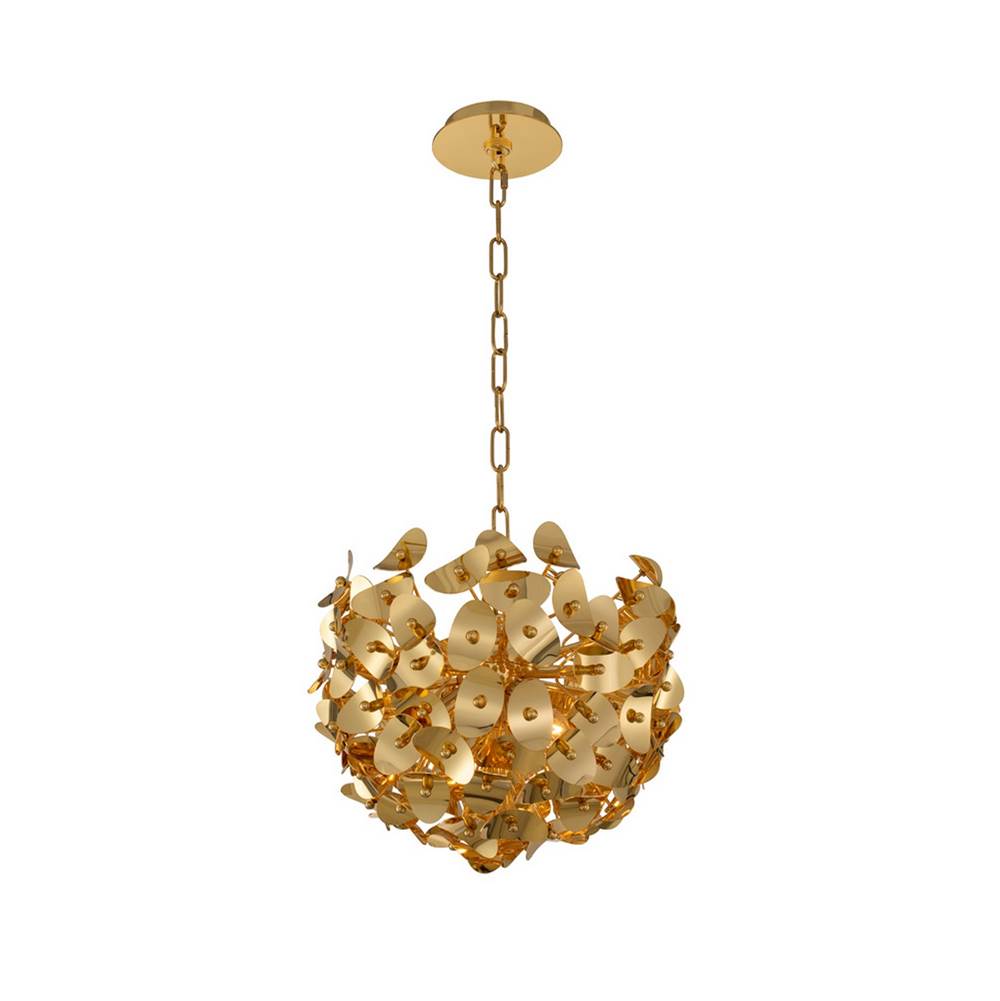 Kalco Lighting 514555GLD Gold Aster 15-in 1 Light Gold Multi-pendant Image 1