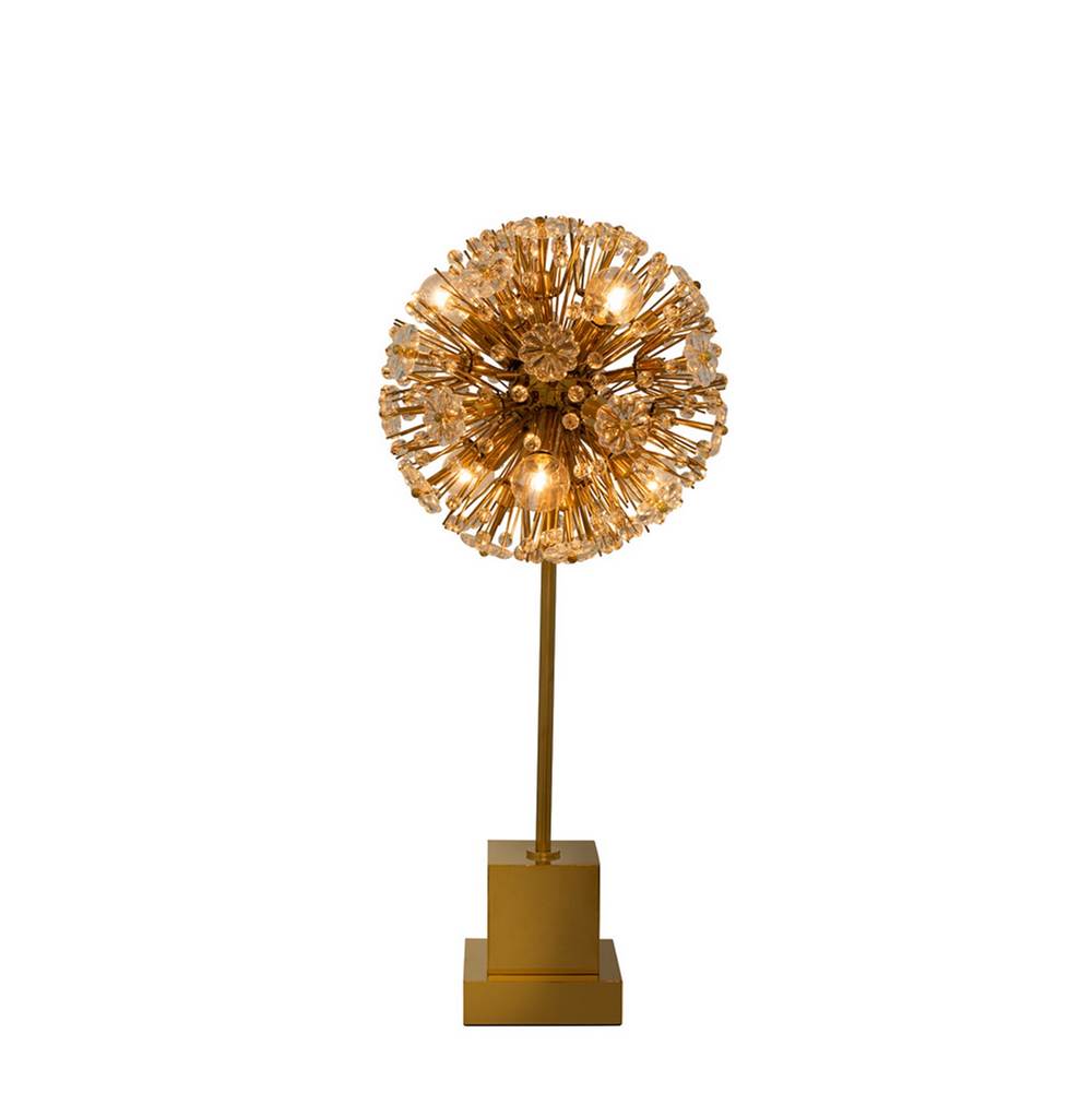 Kalco Lighting Dahlia 12-in 1 Light Gold Table Lamp