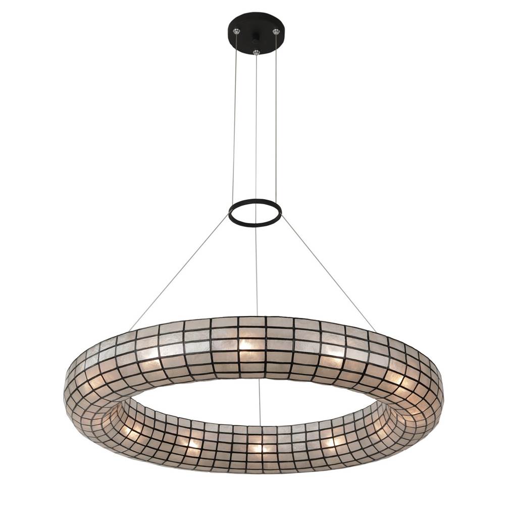 Kalco Lighting Sanibel 33-in 12 Light Socket Matte Black Chandelier