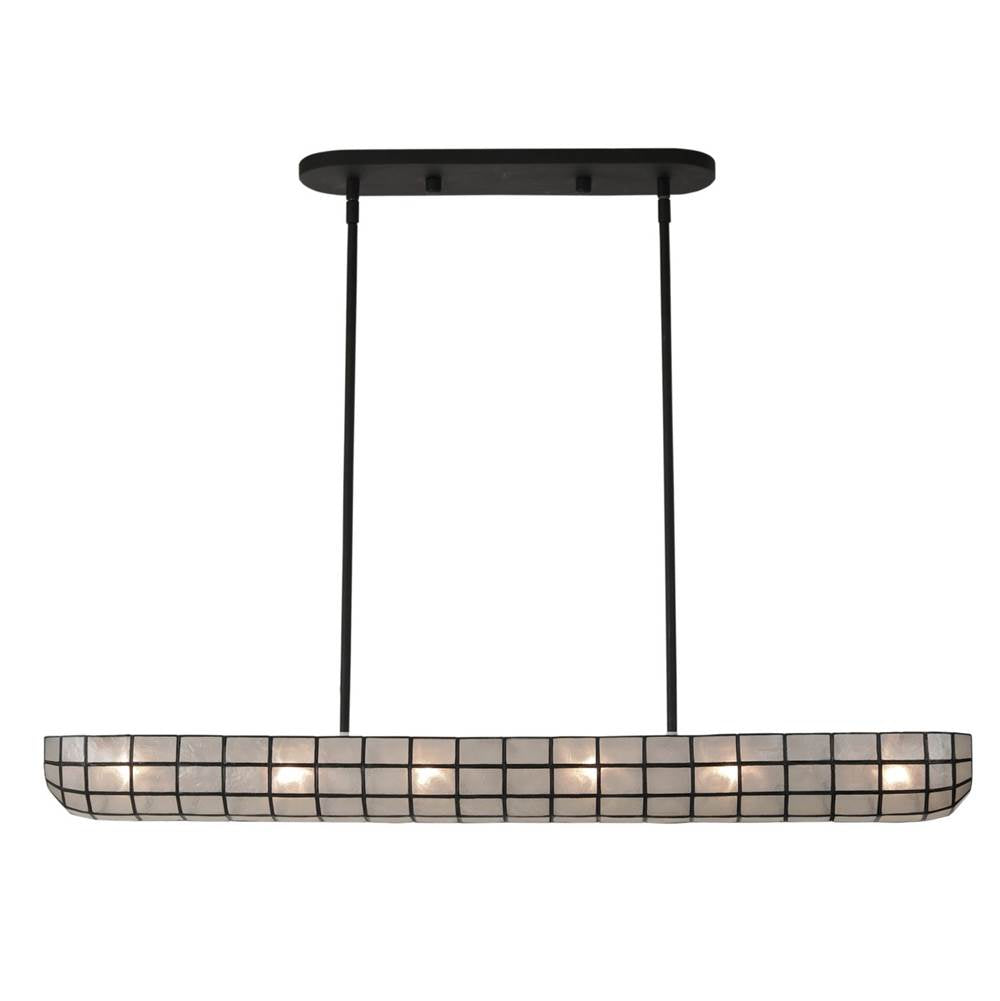 Kalco Lighting Sanibel 44-in 1 Light Matte Black Linear Pendant