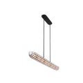 Kalco Lighting Sanibel 57-in 1 Light Matte Black Linear Pendant