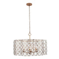 Kalco Lighting 515050OL Oxidized Gold Leaf Maurelle 27-in 6 Light Socket Oxidized Gold Leaf Chandelier Image 1