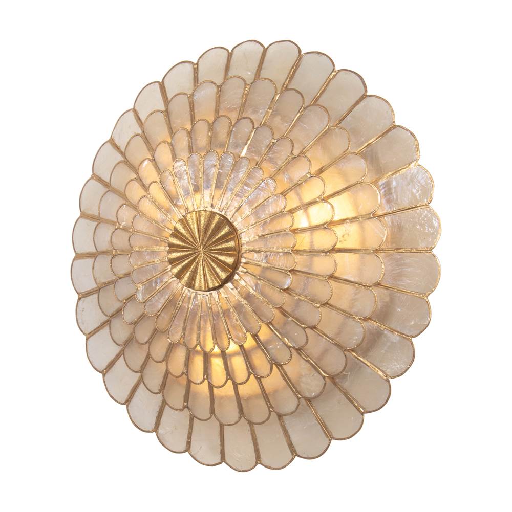 Kalco Lighting 515122OL Oxidized Gold Leaf Samal 14-in 3 Light Socket Oxidized Gold Leaf Convertible Wall Sconce Image 1