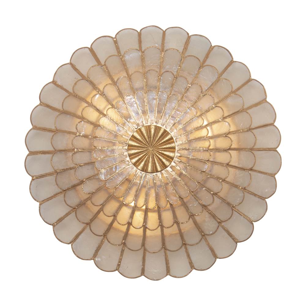 Kalco Lighting Samal 14-in 3 Light Socket Oxidized Gold Leaf Convertible Wall Sconce