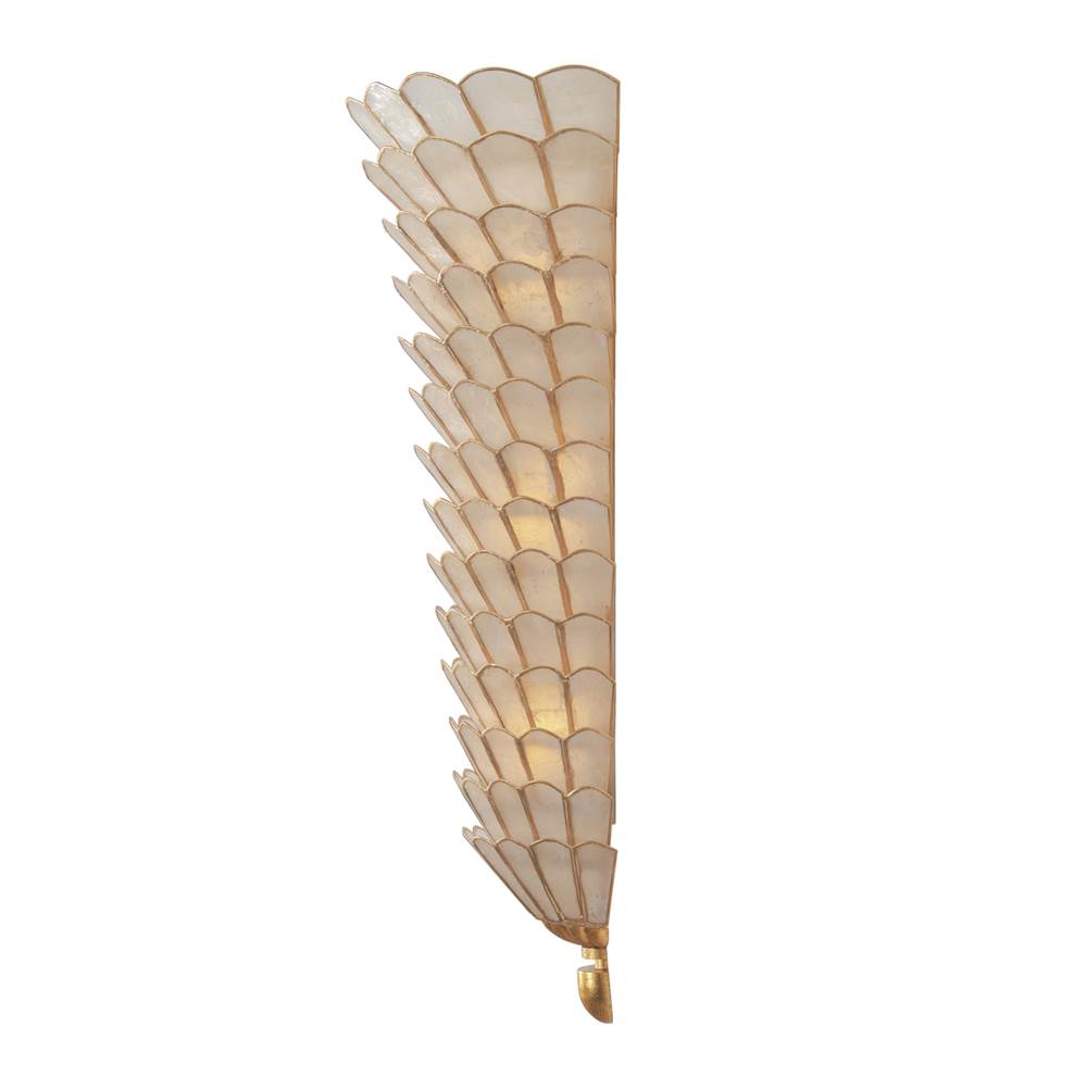 Kalco Lighting Samal 19.25-in 3 Light Socket Oxidized Gold Leaf Wall Sconce