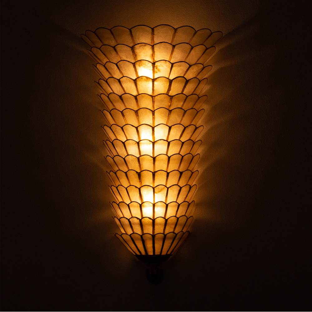 Kalco Lighting 515123OL Oxidized Gold Leaf Samal 19.25-in 3 Light Socket Oxidized Gold Leaf Wall Sconce Image 4