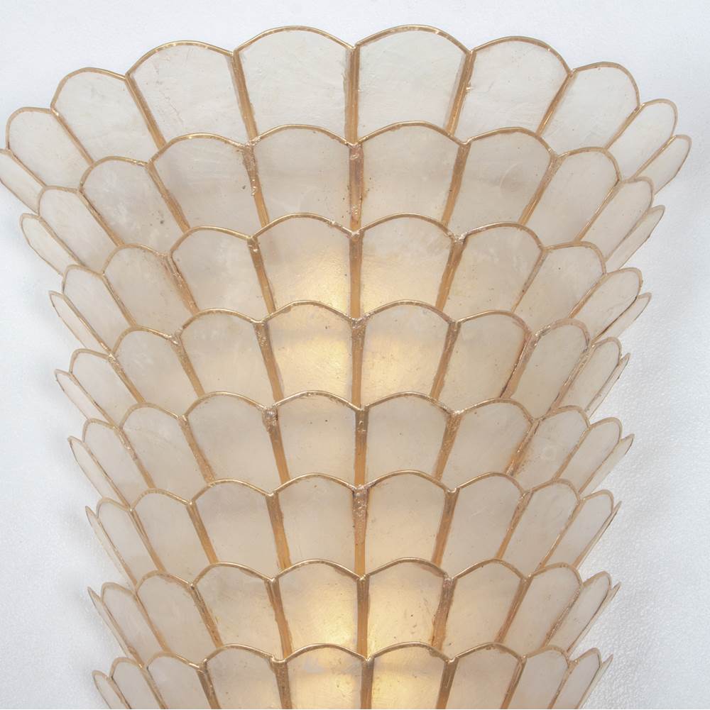 Kalco Lighting 515123OL Oxidized Gold Leaf Samal 19.25-in 3 Light Socket Oxidized Gold Leaf Wall Sconce Image 3