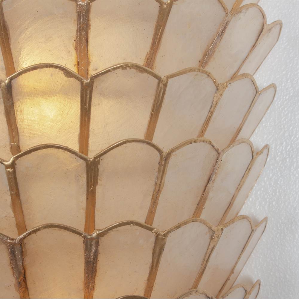 Kalco Lighting 515123OL Oxidized Gold Leaf Samal 19.25-in 3 Light Socket Oxidized Gold Leaf Wall Sconce Image 2