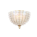 Kalco Lighting 515141OL Oxidized Gold Leaf Samal 16-in 3 Light Socket Oxidized Gold Leaf Flush Mount Image 1