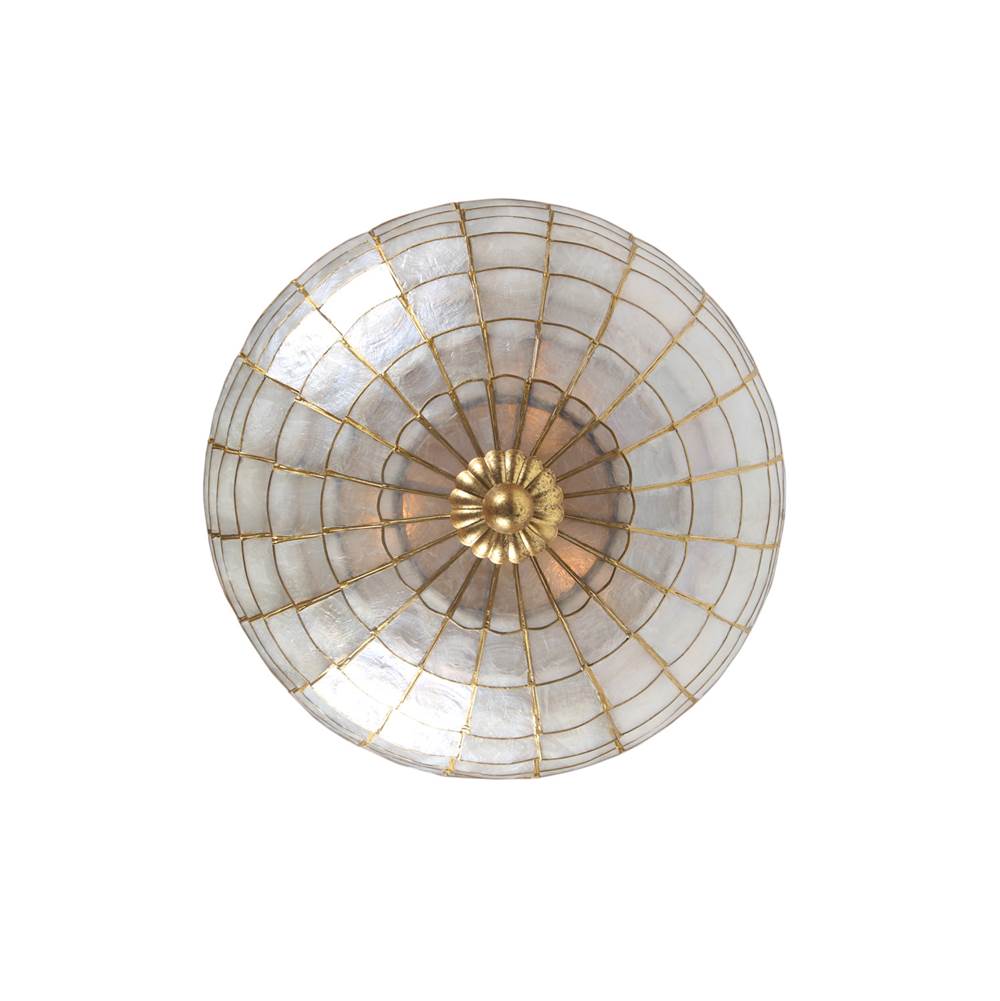 Kalco Lighting 515141OL Oxidized Gold Leaf Samal 16-in 3 Light Socket Oxidized Gold Leaf Flush Mount Image 2