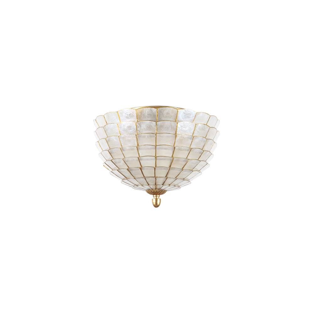 Kalco Lighting 515141OL Oxidized Gold Leaf Samal 16-in 3 Light Socket Oxidized Gold Leaf Flush Mount Image 3