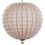 Kalco Lighting 515155OL Oxidized Gold Leaf Samal 21-in 4 Light Socket Oxidized Gold Leaf Pendant Image 7