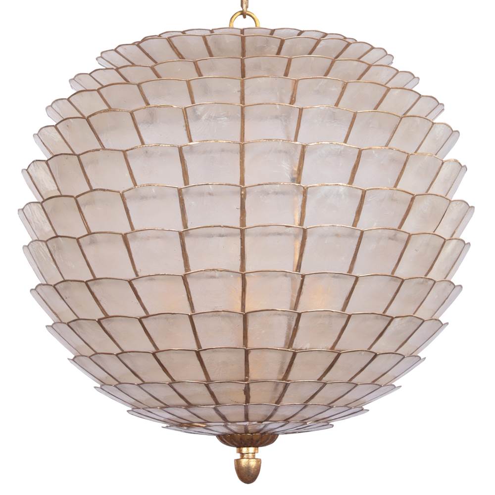 Kalco Lighting 515155OL Oxidized Gold Leaf Samal 21-in 4 Light Socket Oxidized Gold Leaf Pendant Image 7
