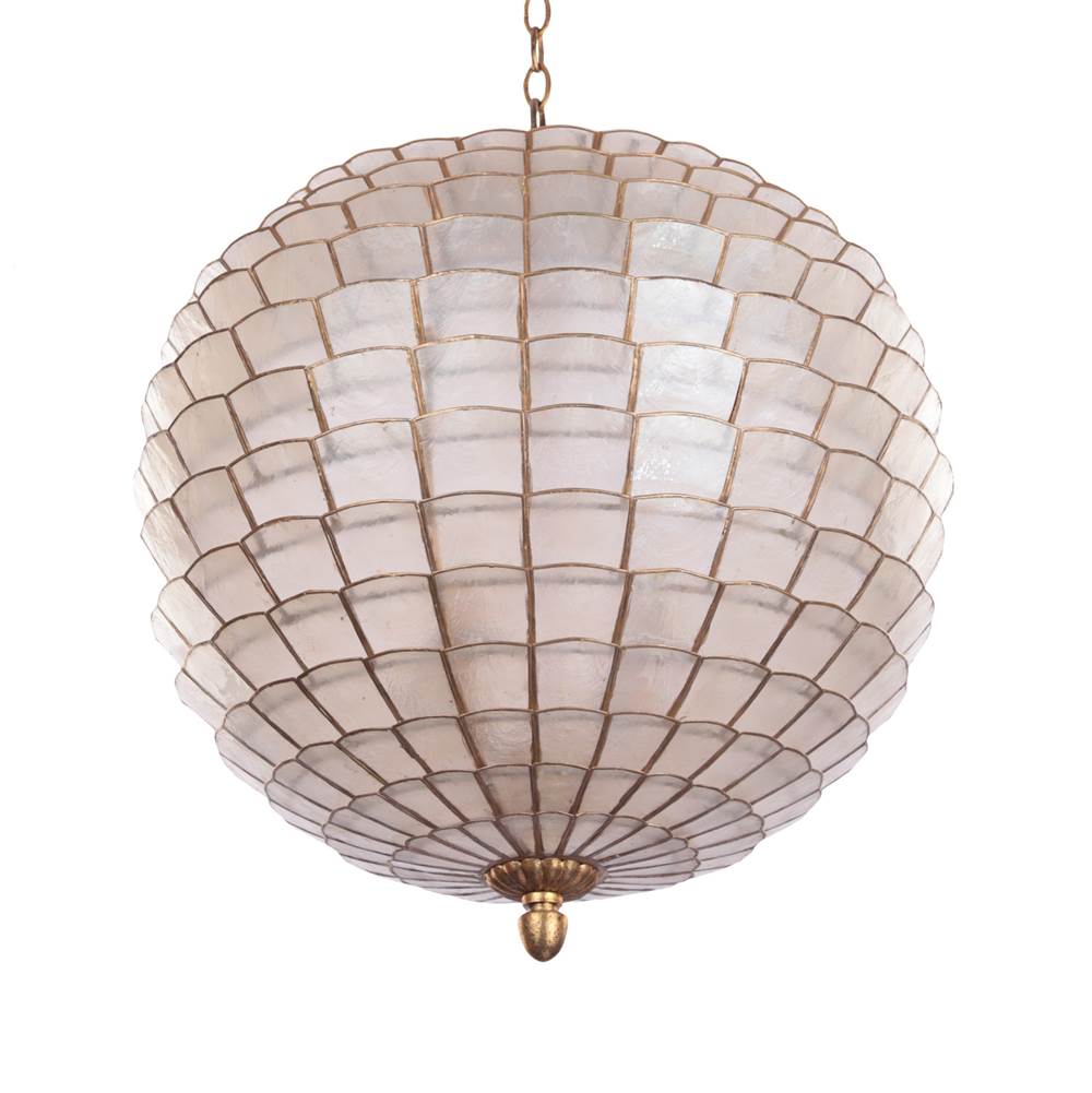 Kalco Lighting 515155OL Oxidized Gold Leaf Samal 21-in 4 Light Socket Oxidized Gold Leaf Pendant Image 4