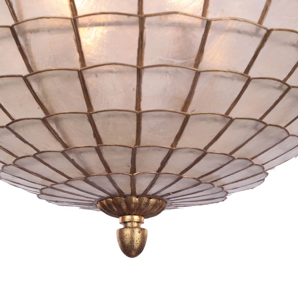 Kalco Lighting 515155OL Oxidized Gold Leaf Samal 21-in 4 Light Socket Oxidized Gold Leaf Pendant Image 5