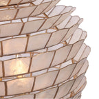 Kalco Lighting Samal 21-in 4 Light Socket Oxidized Gold Leaf Pendant