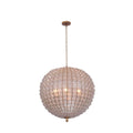 Kalco Lighting 515156OL Oxidized Gold Leaf Samal 25-in 6 Light Socket Oxidized Gold Leaf Chandelier Image 1