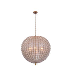 Kalco Lighting 515156OL Oxidized Gold Leaf Samal 25-in 6 Light Socket Oxidized Gold Leaf Chandelier Image 1