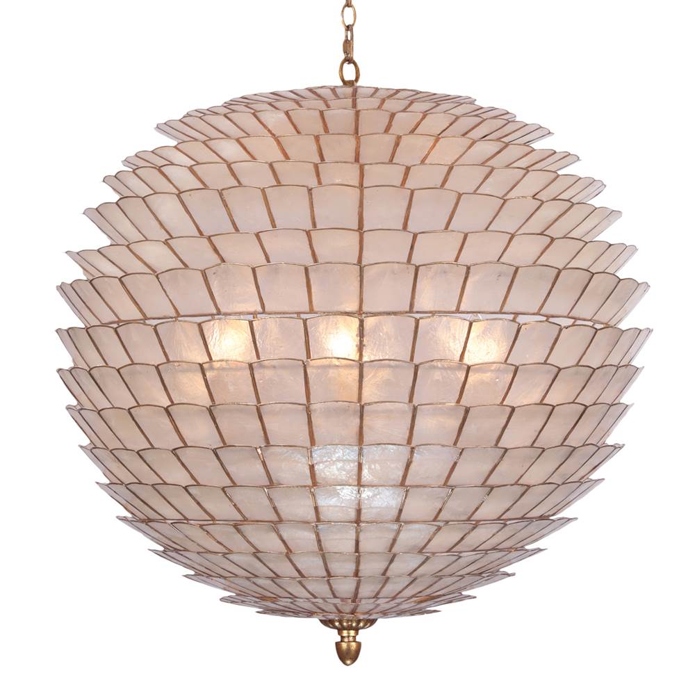 Kalco Lighting 515156OL Oxidized Gold Leaf Samal 25-in 6 Light Socket Oxidized Gold Leaf Chandelier Image 5