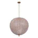 Kalco Lighting 515156OL Oxidized Gold Leaf Samal 25-in 6 Light Socket Oxidized Gold Leaf Chandelier Image 3