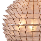 Kalco Lighting Samal 25-in 6 Light Socket Oxidized Gold Leaf Chandelier