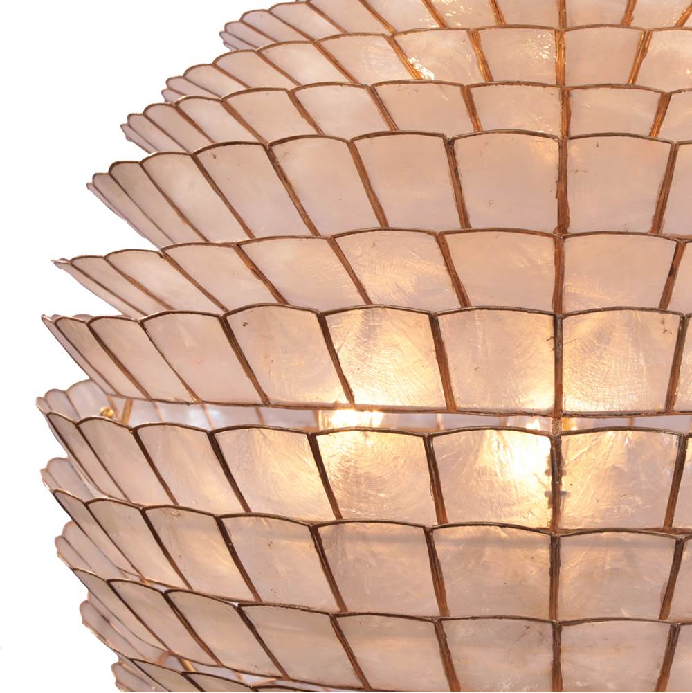 Kalco Lighting Samal 25-in 6 Light Socket Oxidized Gold Leaf Chandelier
