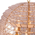 Kalco Lighting 515156OL Oxidized Gold Leaf Samal 25-in 6 Light Socket Oxidized Gold Leaf Chandelier Image 6