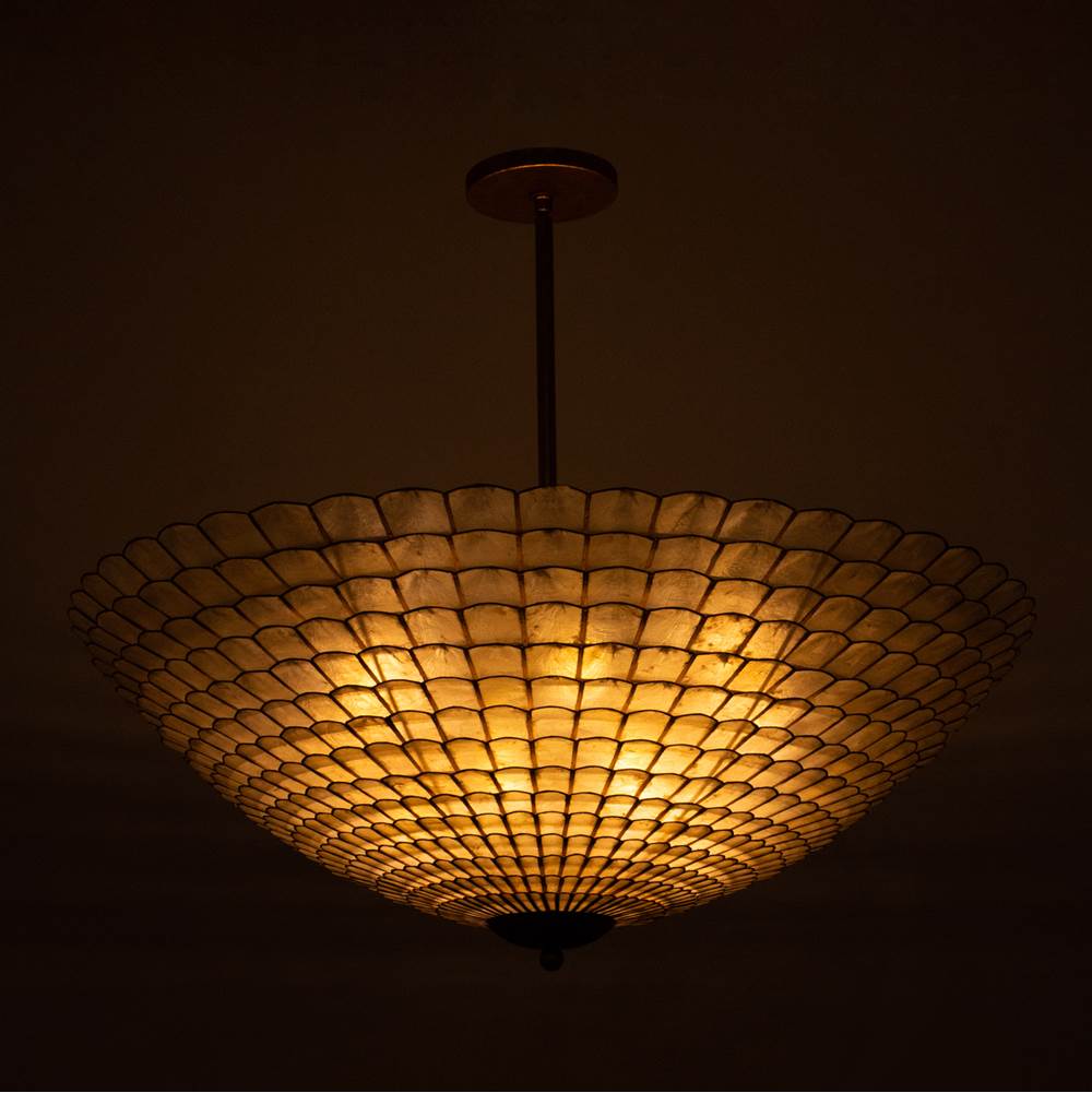 Kalco Lighting 515158OL Oxidized Gold Leaf Samal 39.75-in 12 Light Socket Oxidized Gold Leaf Convertible Chandelier Image 3
