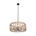 Kalco Lighting Tablas 28-in 6 Light Socket Matte Black Chandelier