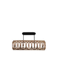 Kalco Lighting 515361MB Matte Black Tablas 42-in 6 Light Socket Matte Black Linear Pendant Image 1