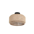 Kalco Lighting Cebu 16-in 4 Light Socket Matte Black Semi-flush Mount